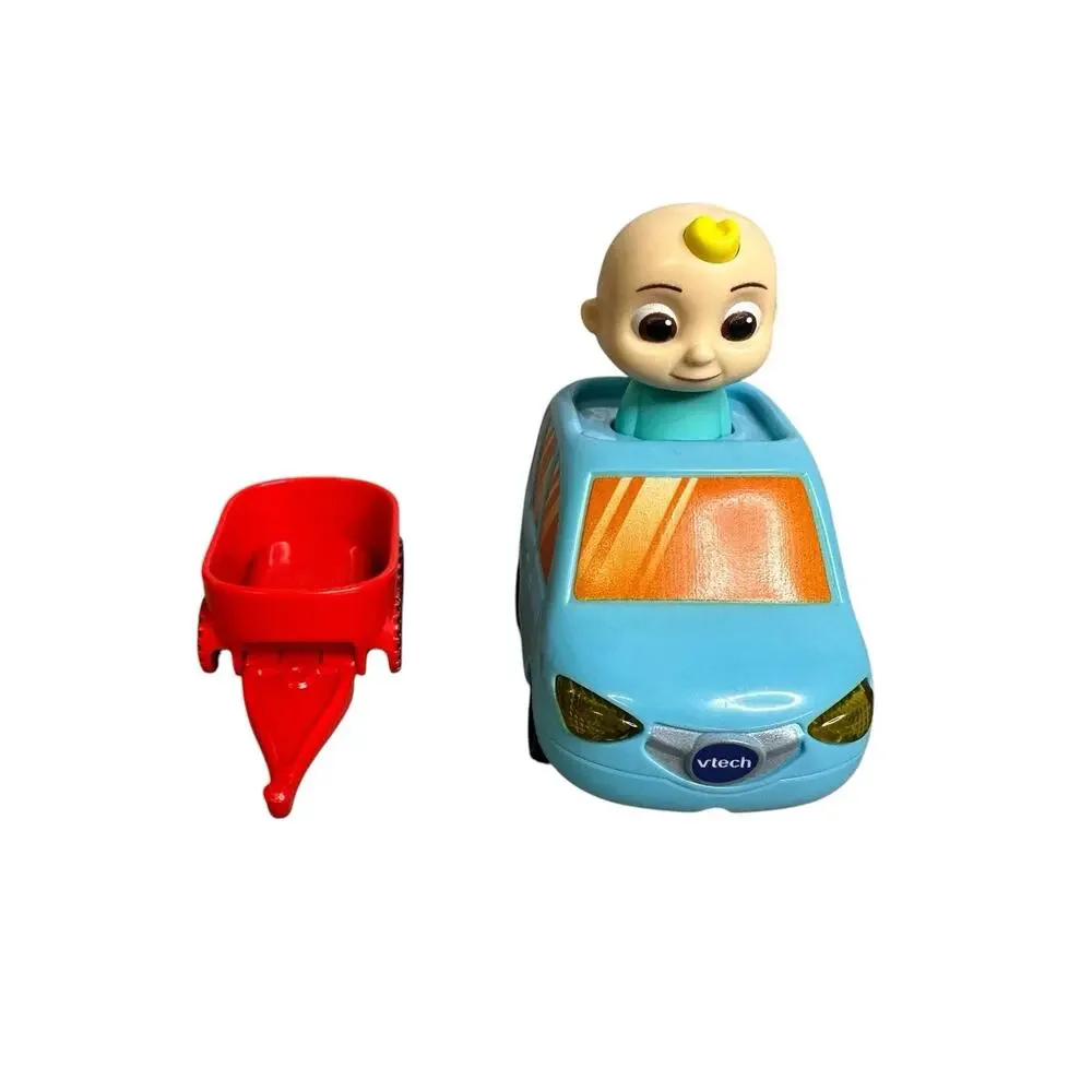 Vtech CoComelon Go Go Smart Wheels JJ's Family Car And Red Wagon WORKS